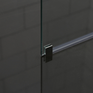 Bathlife Mångsidig Rak Brusevæg 100 Cm I Klart Glas
