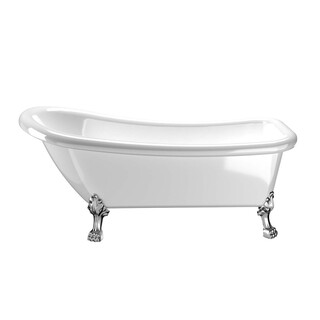 Badekar Ideal 1530 Hvid Med Krom Løvefødder