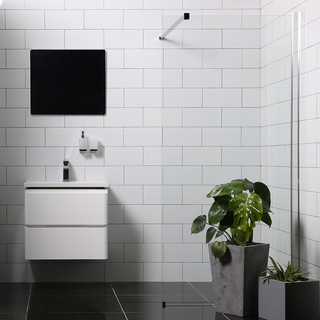 Bathlife Mångsidig Rak Brusevæg 100 Cm I Klart Glas