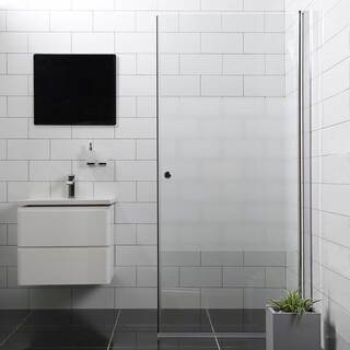 Bathlife Mångsidig Rak Brusedør 100 Cm Halvfrostet