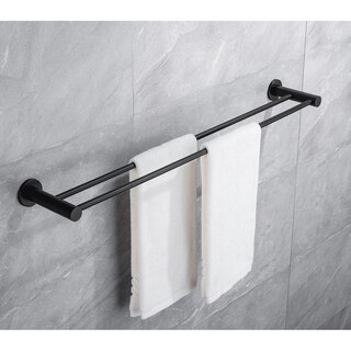Bathlife Avlasta Håndklædestang I Krom Dobbelt 60 Cm