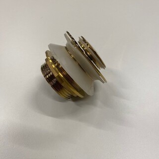 Bundventil Badekar Fristående Ideal Guld/Mässing