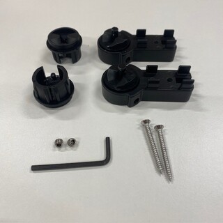 Hængsle Mångsidig/Vikbar Par (Et Op, En Ned) Sort 2023-