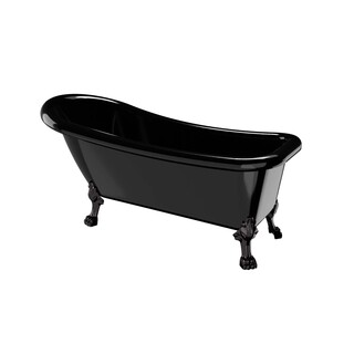 Badekar 1530 Ideal Sort Med Sorte Løvefødder