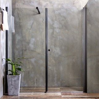 Bl Mångsidig Rak Sort Niche 140 Cm 70 Cm Væg + 70 Cm Dør