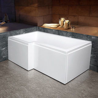 Bl Behag 1500 Badekar, Venstre 150 X 85 Cm M Front Og Gavl
